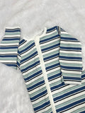 STRIPED NON FOOTED ROMPER-1010