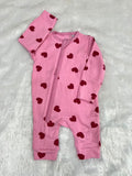 RED HEART ON PINK ROMPER-1014