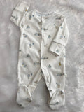 TOY TRAIN WHITE ROMPER-1078