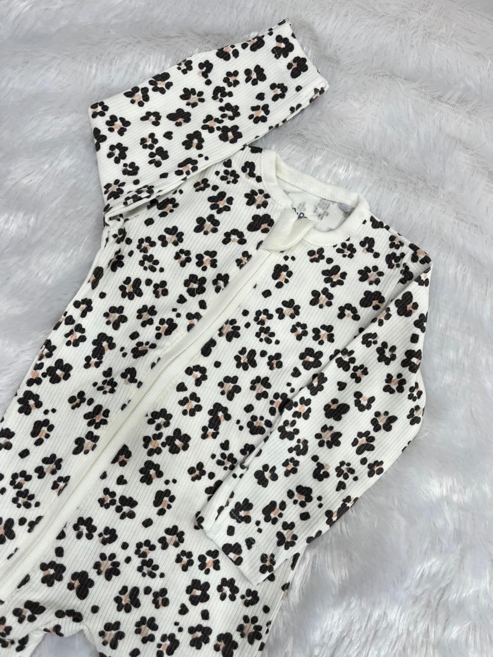 FOOT PRINT ROMPER-
