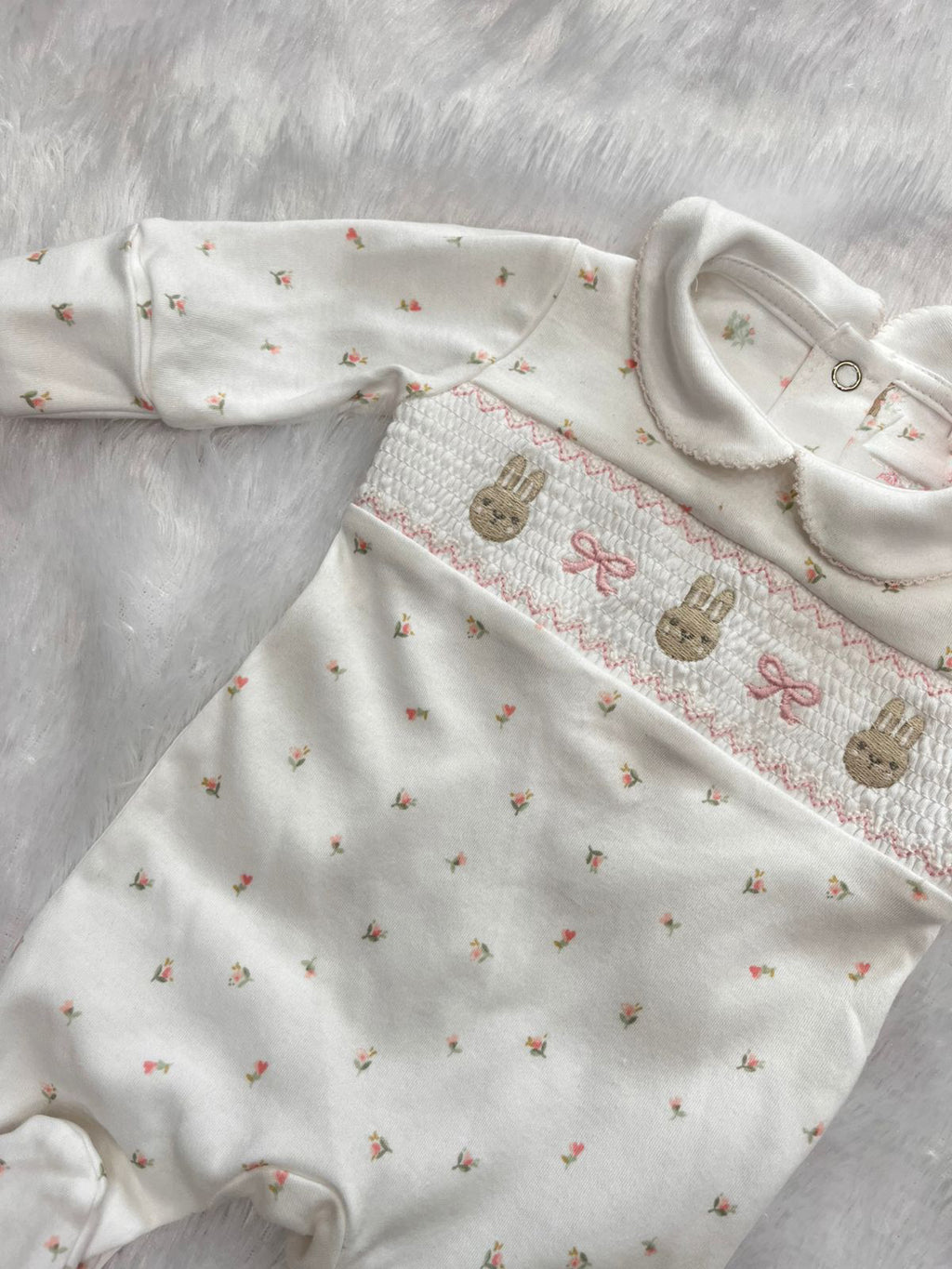 PINK BOW BUNNY-1085