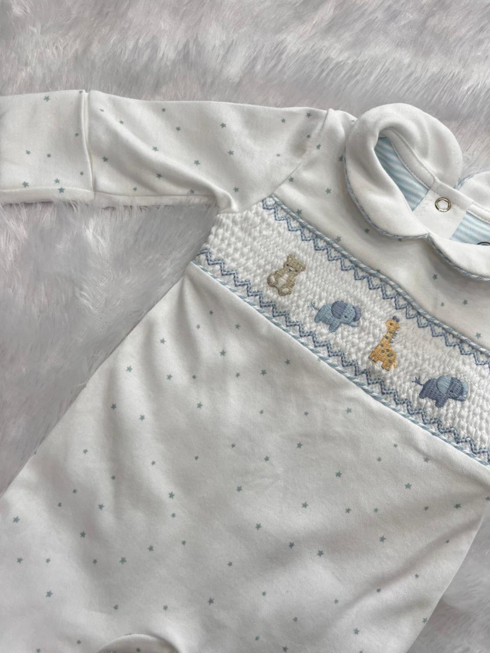 SAFARI BLUE ROMPER-1086