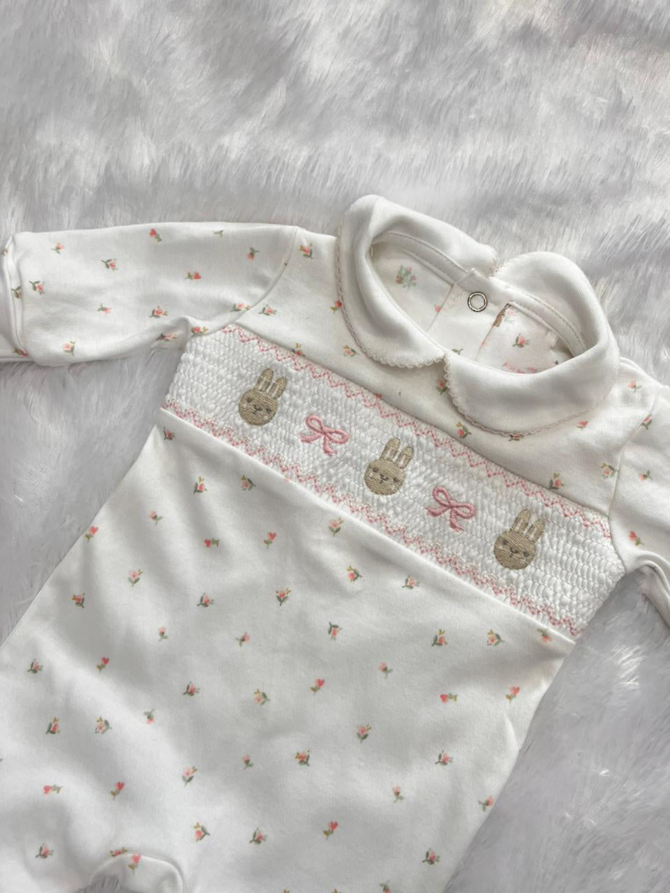 PINK BOW BUNNY-1085