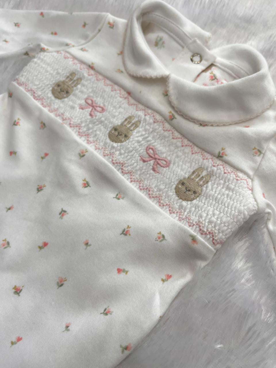 PINK BOW BUNNY-1085