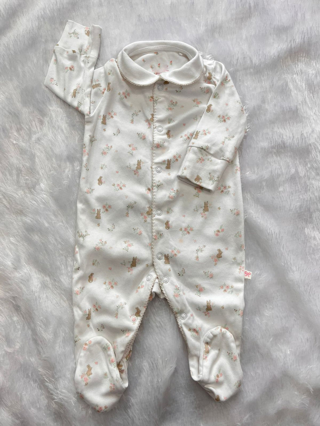 RABBIT FRILLS WITH COLLAR ROMPER-1081