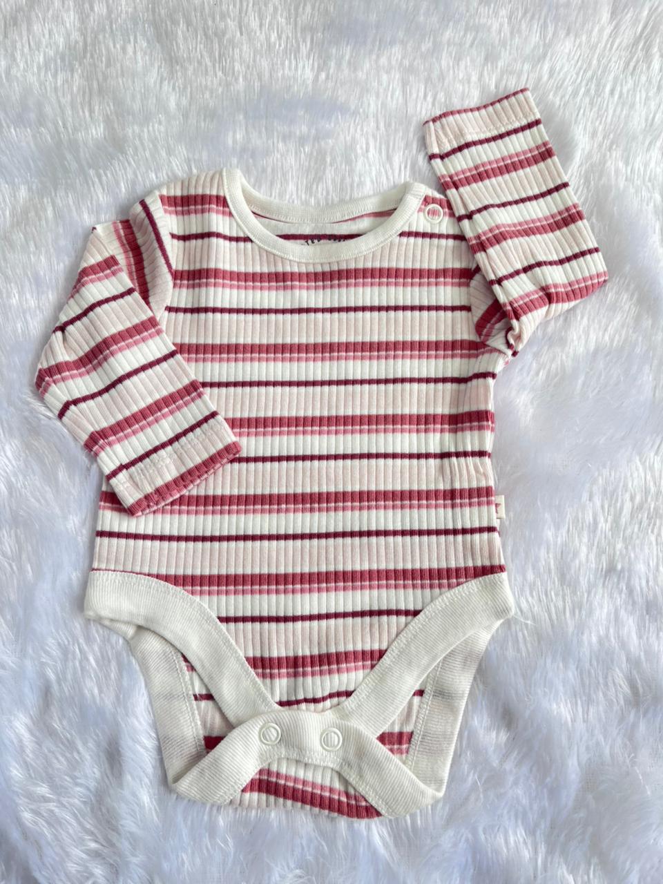 NEWBORN RIBBED ONESIE-