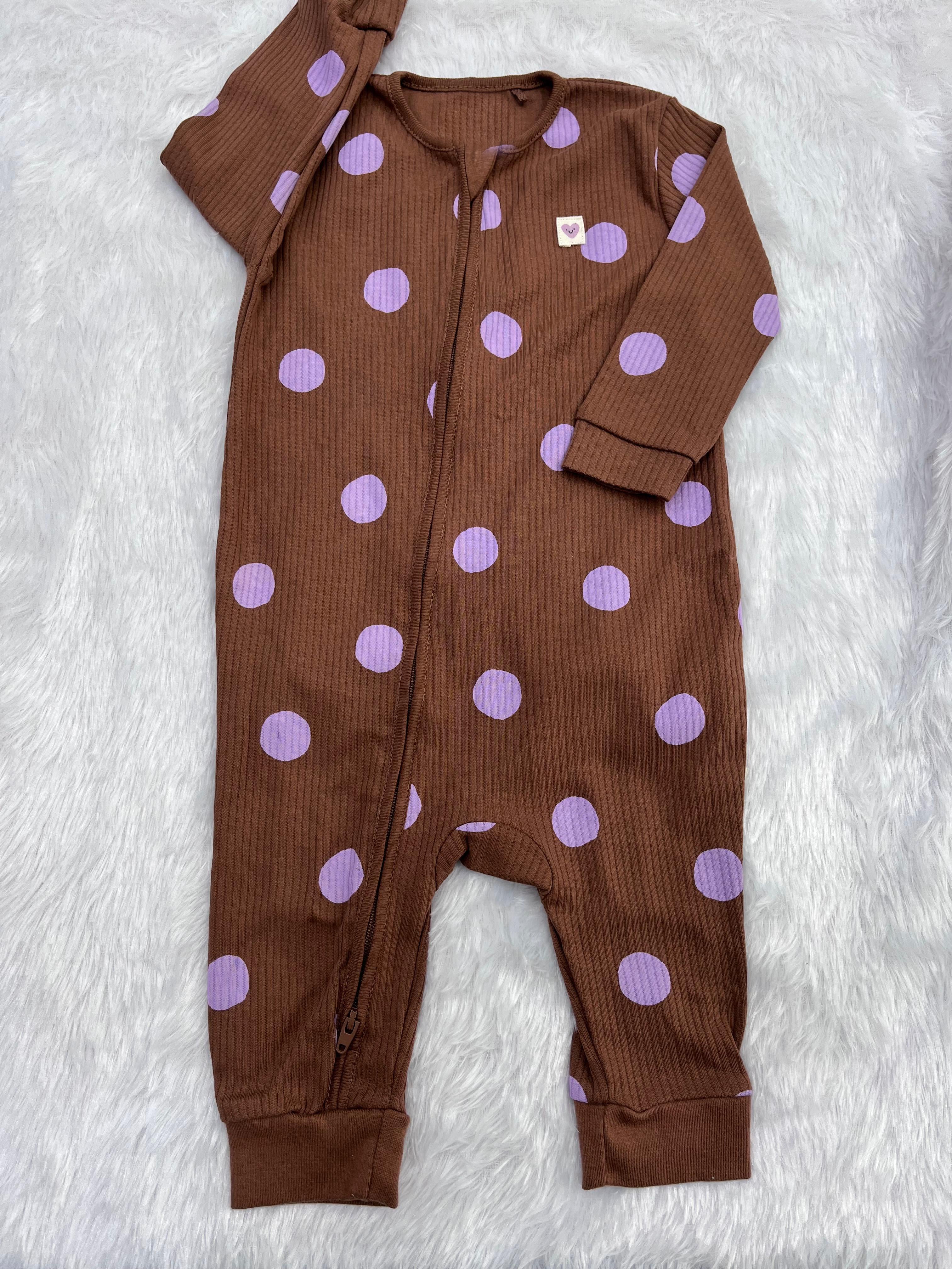 BROWN POLKA DOT ROM PER