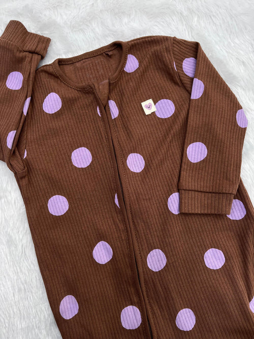 BROWN POLKA DOT ROM PER
