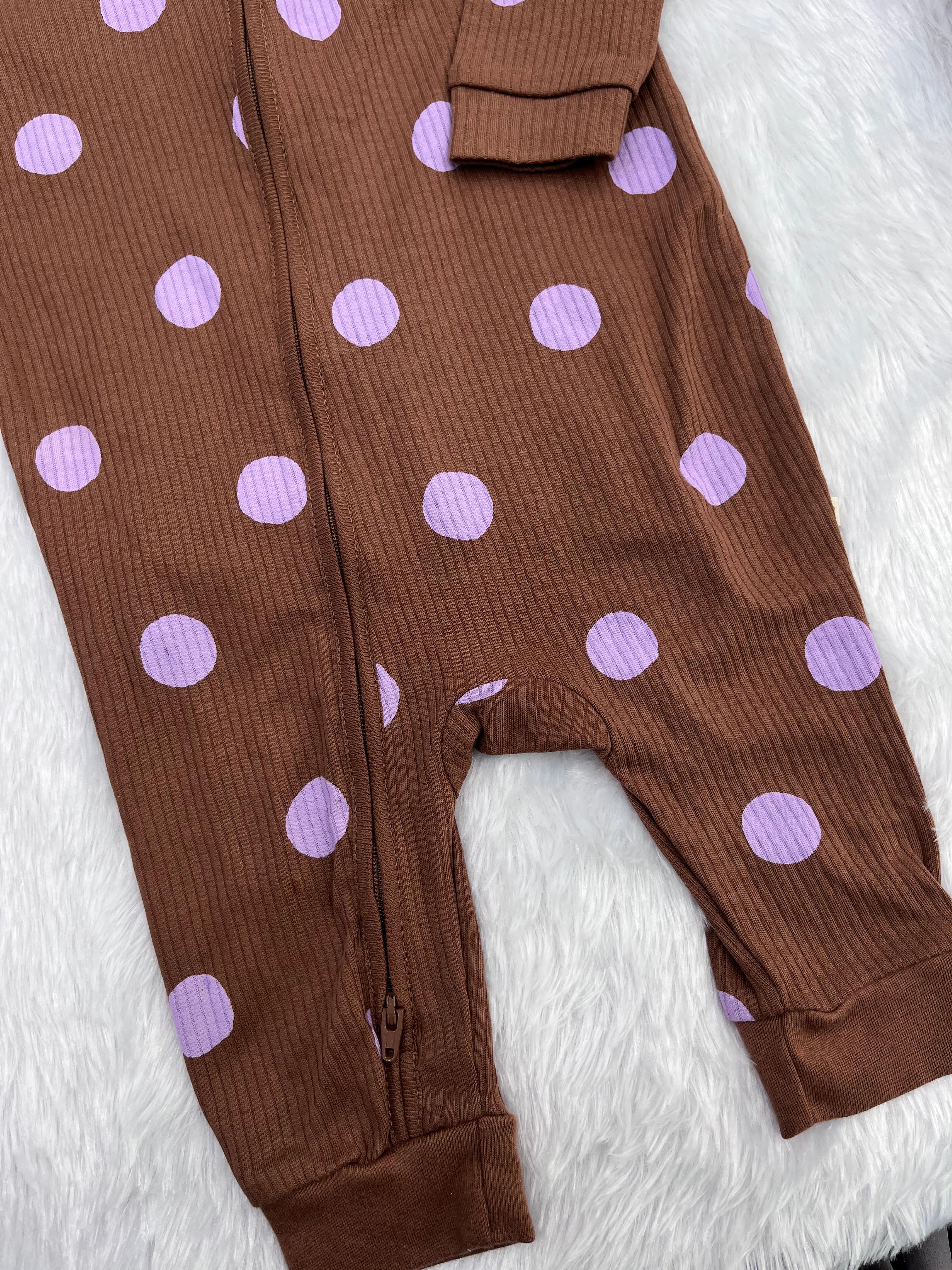 BROWN POLKA DOT ROM PER