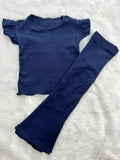 RIBBED CO ORD SET- 1311