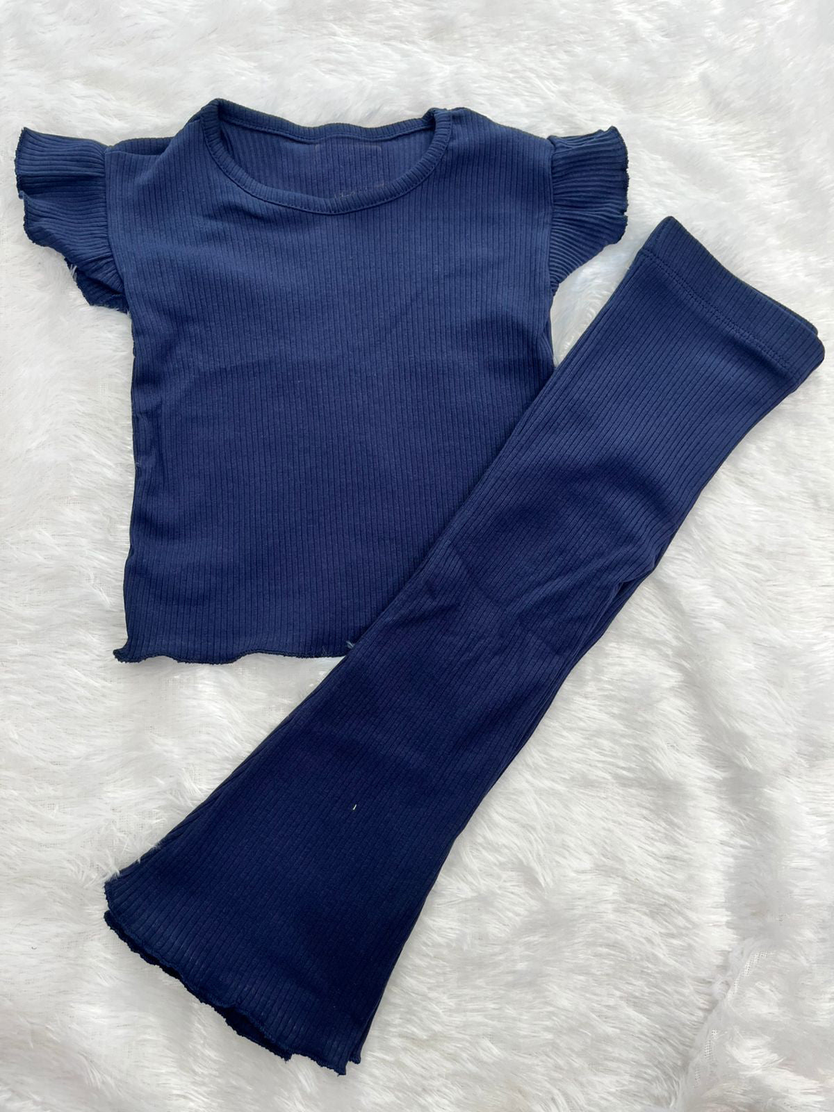 RIBBED CO ORD SET- 1311