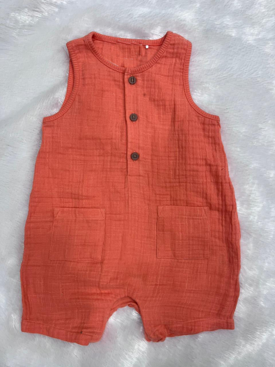MUSLIN HALF JUMPSUIT-1425
