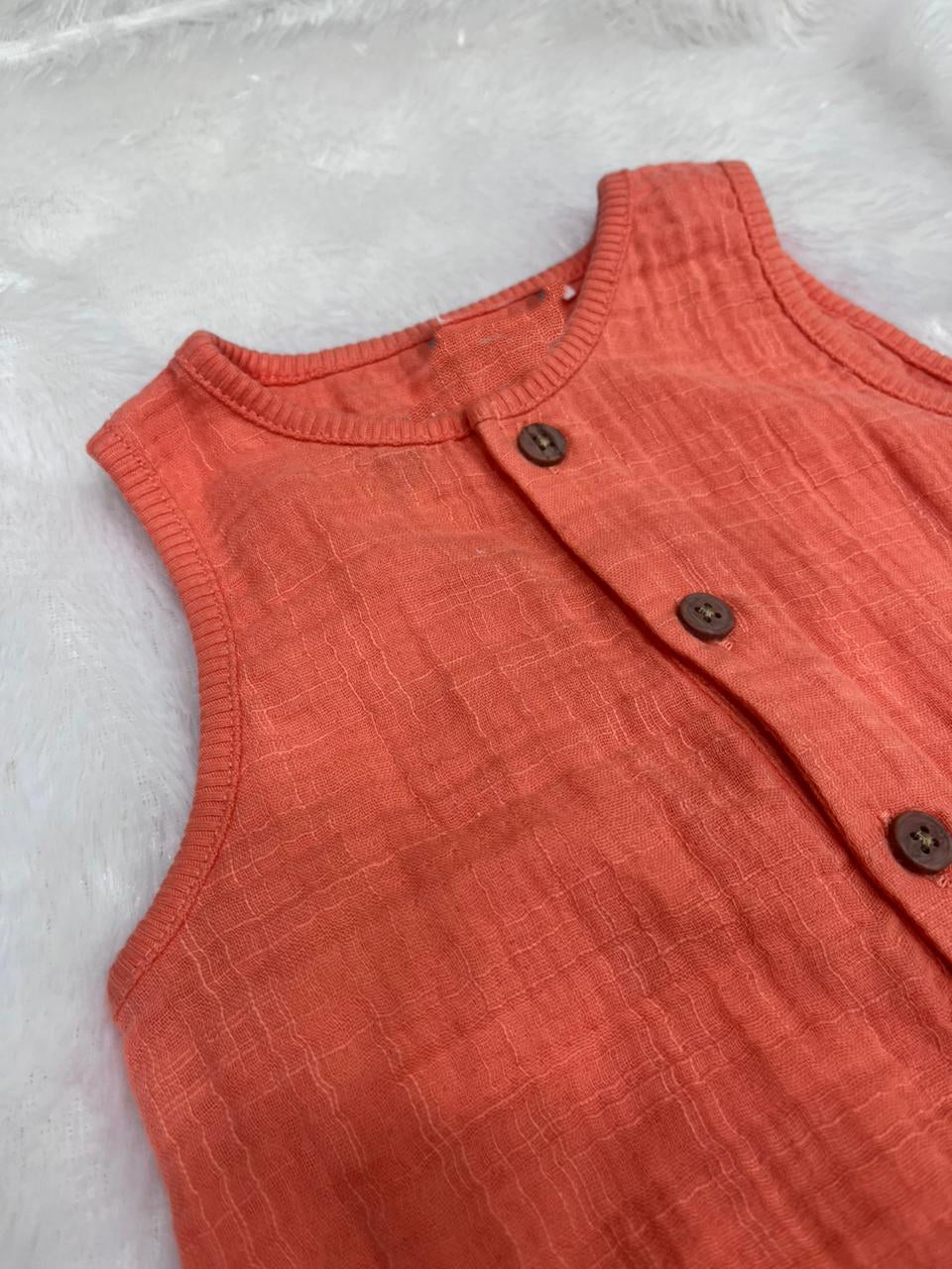 MUSLIN HALF JUMPSUIT-1425