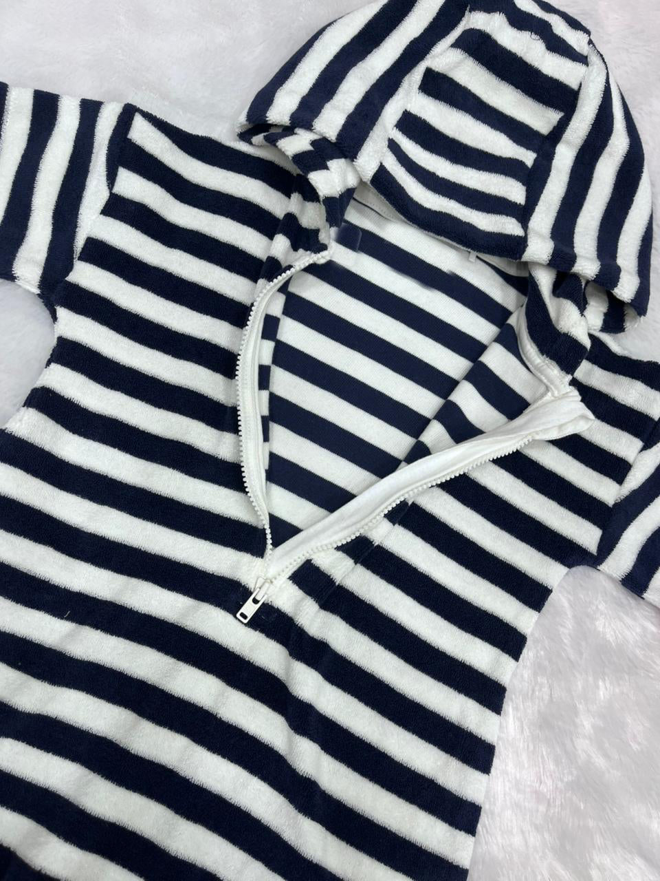 HOODED  HALF JUMPSUIT