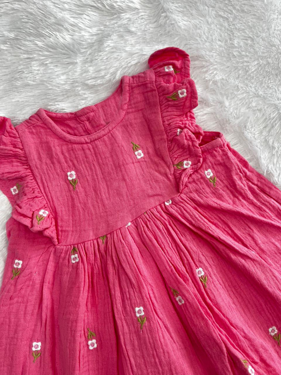 PINK MUSLIN FROCK-1412
