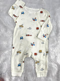 WHITE VEHIVLE ROMPER-309