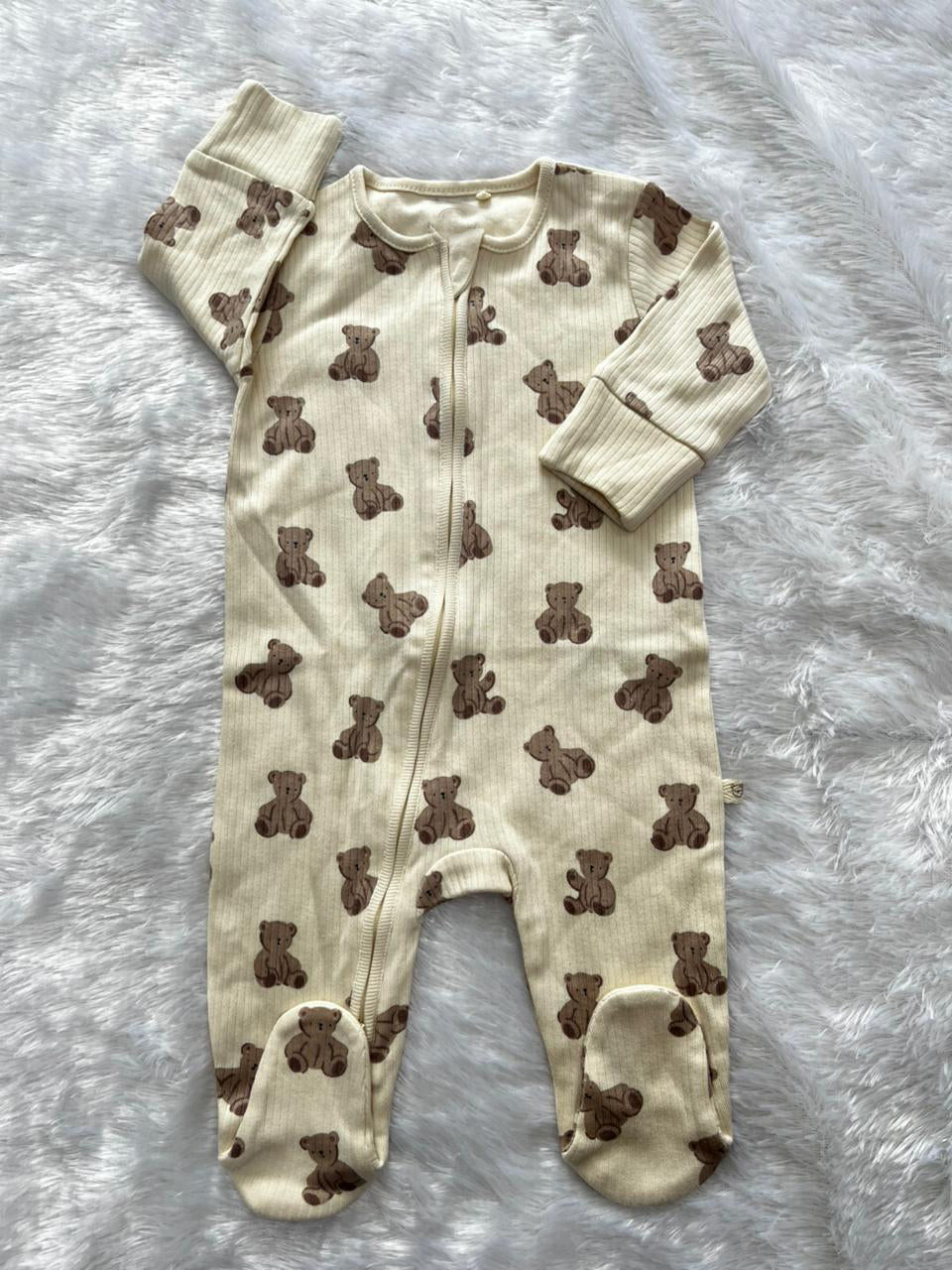 BEIGE TEDDY ROMPER
