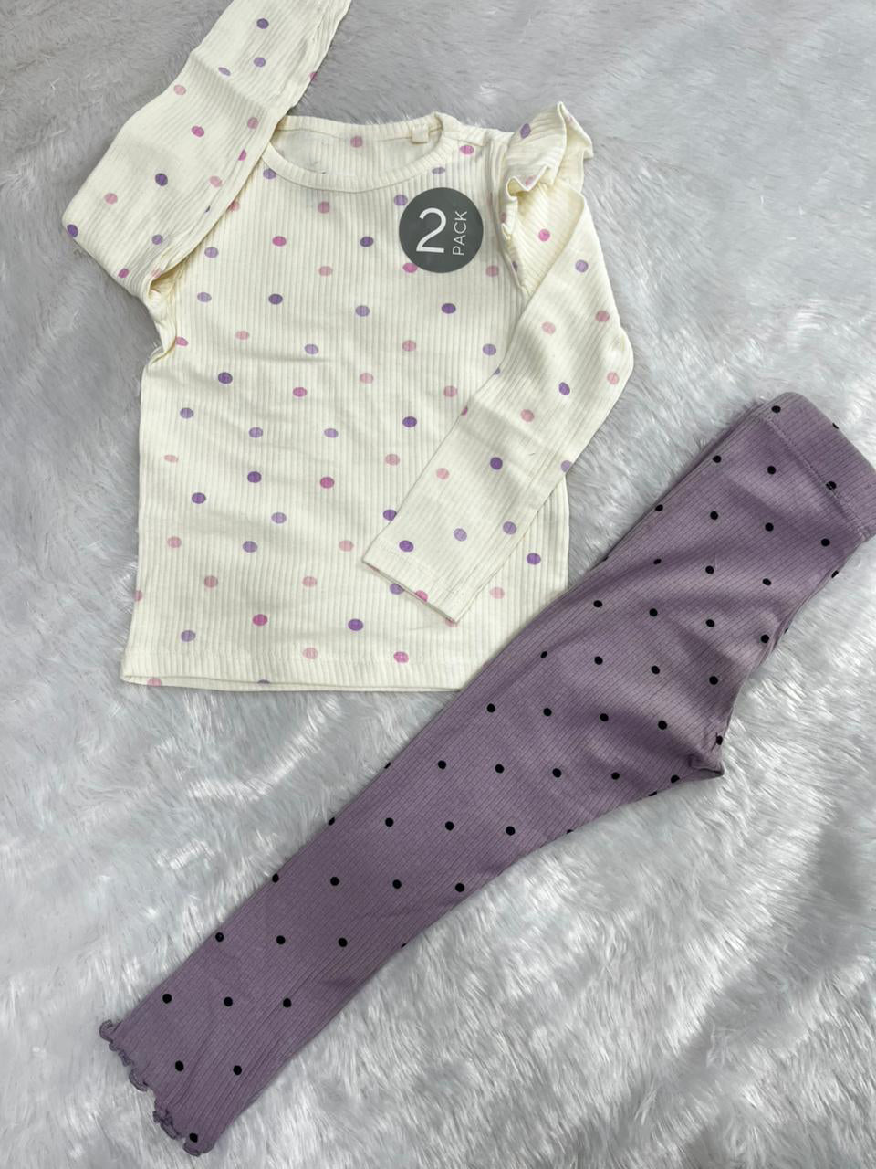 WHITE LAVENDER POLKA-505
