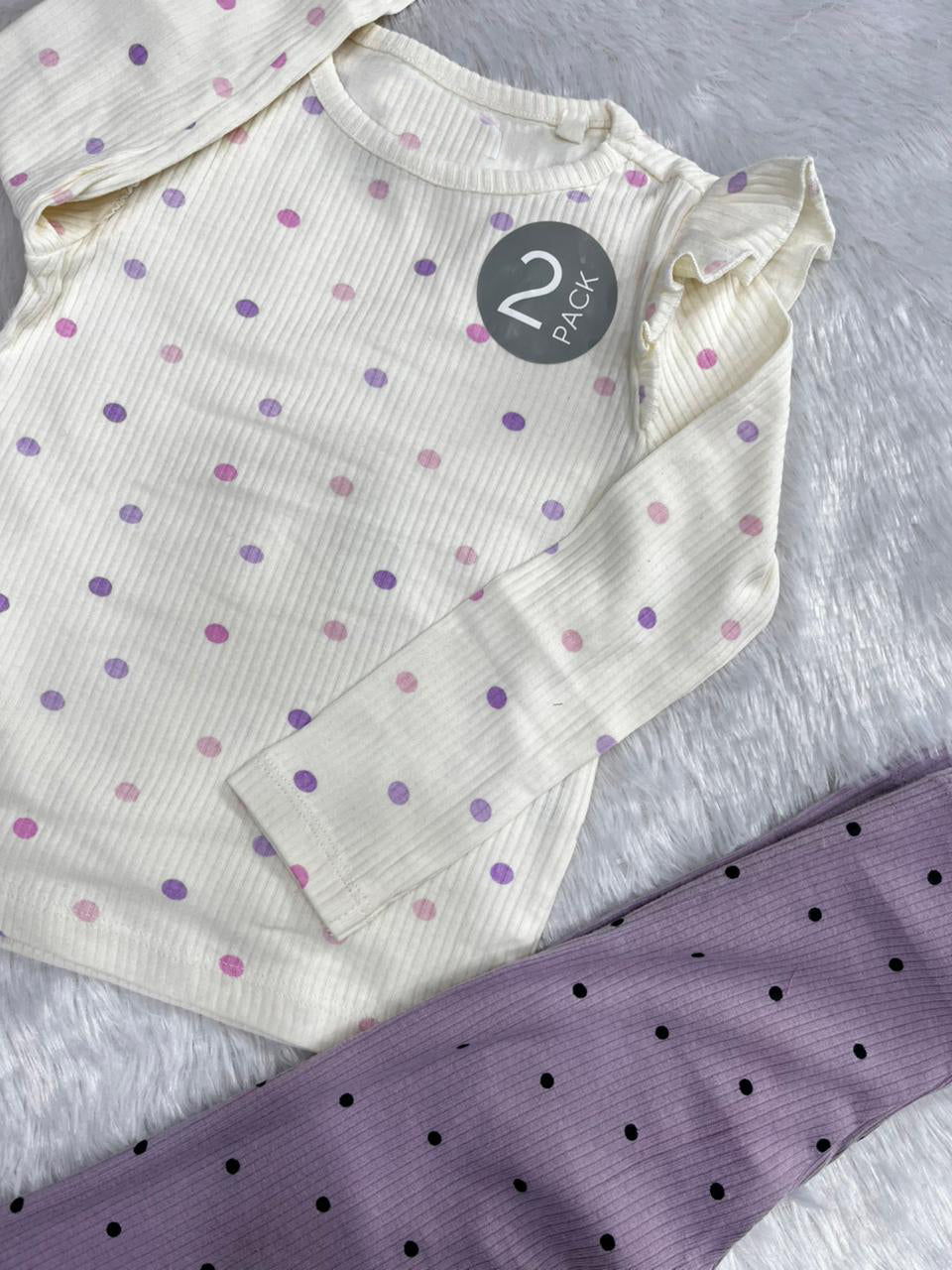 WHITE LAVENDER POLKA-505