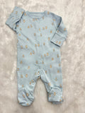 SNUGGLE BEAR BLUE ROMPER