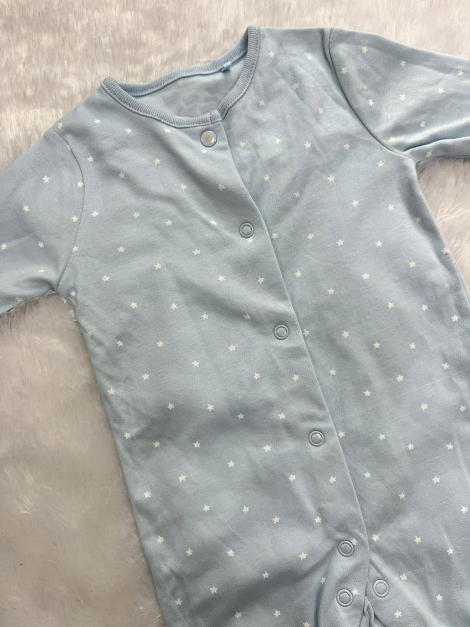 SKY BLUE STAR ROMPER