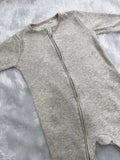 BEIGE RIBBED ROMPER