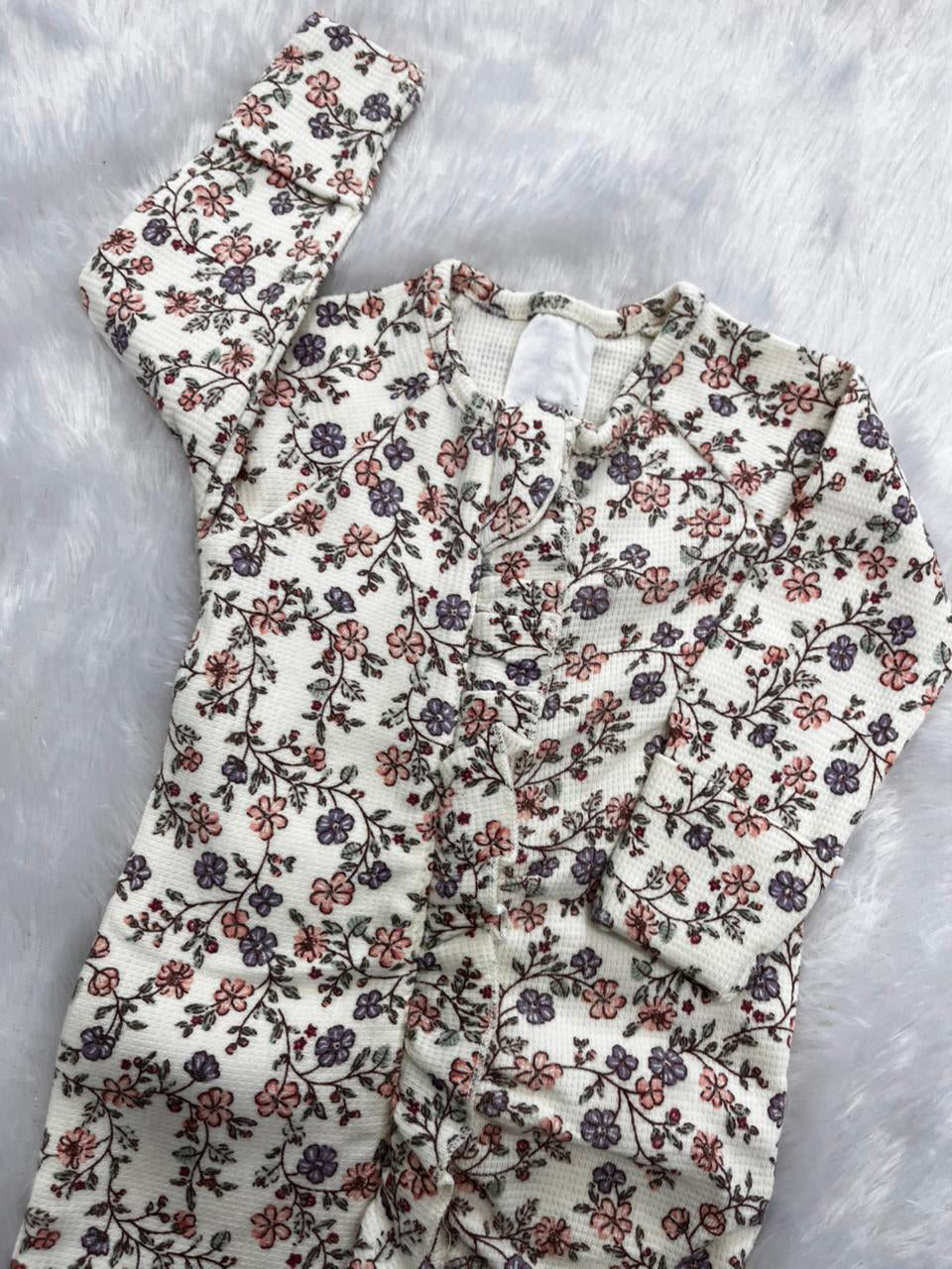 NEWBORN FLORAL ROMPER