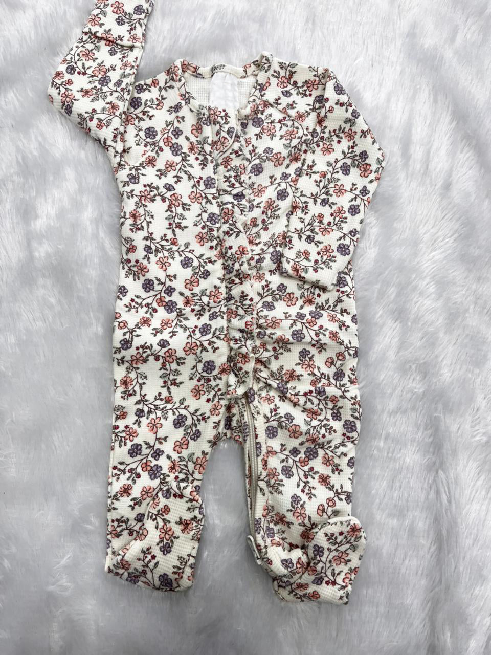 NEWBORN FLORAL ROMPER