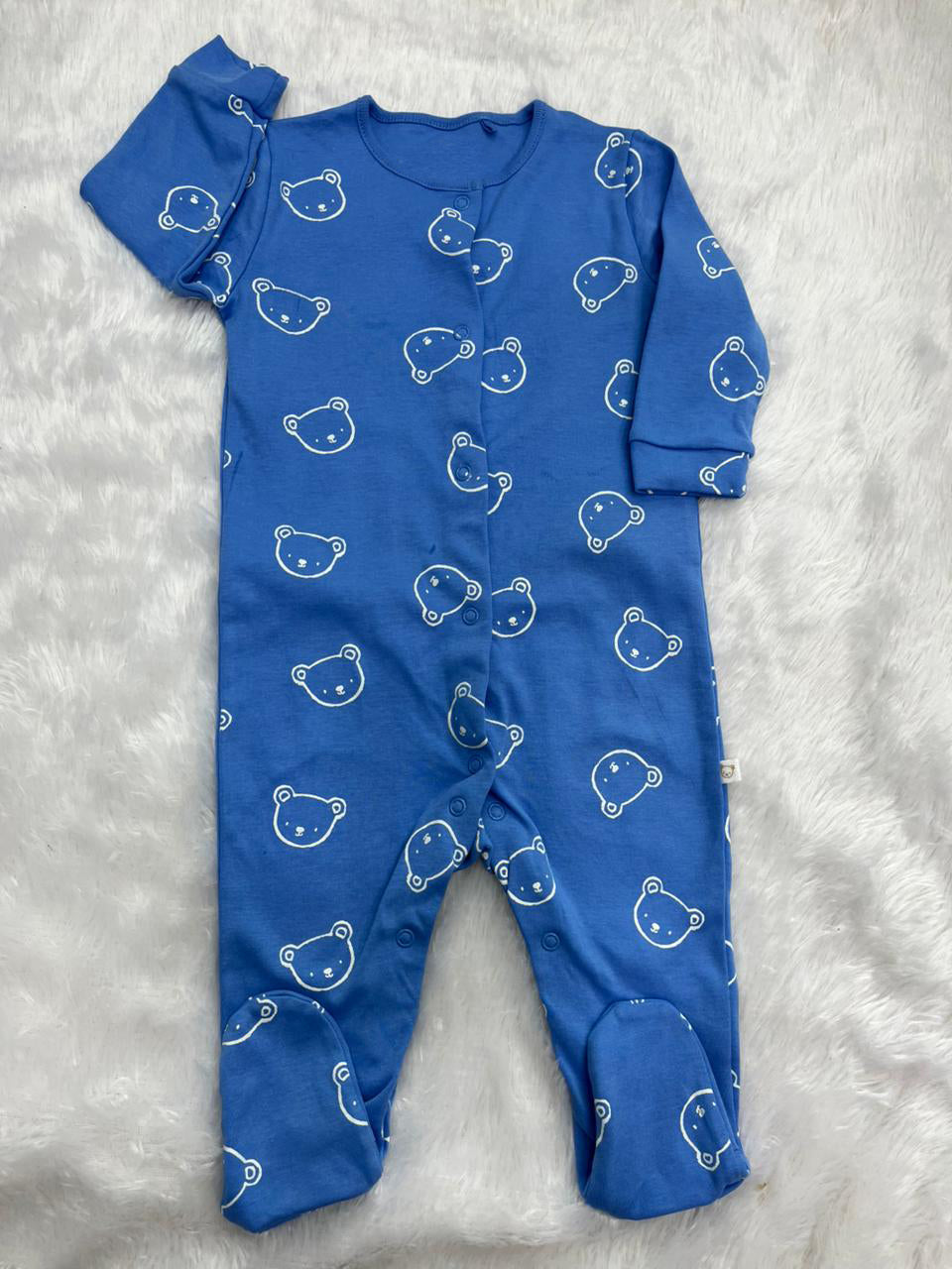 BLUE TEDDY ROMPER