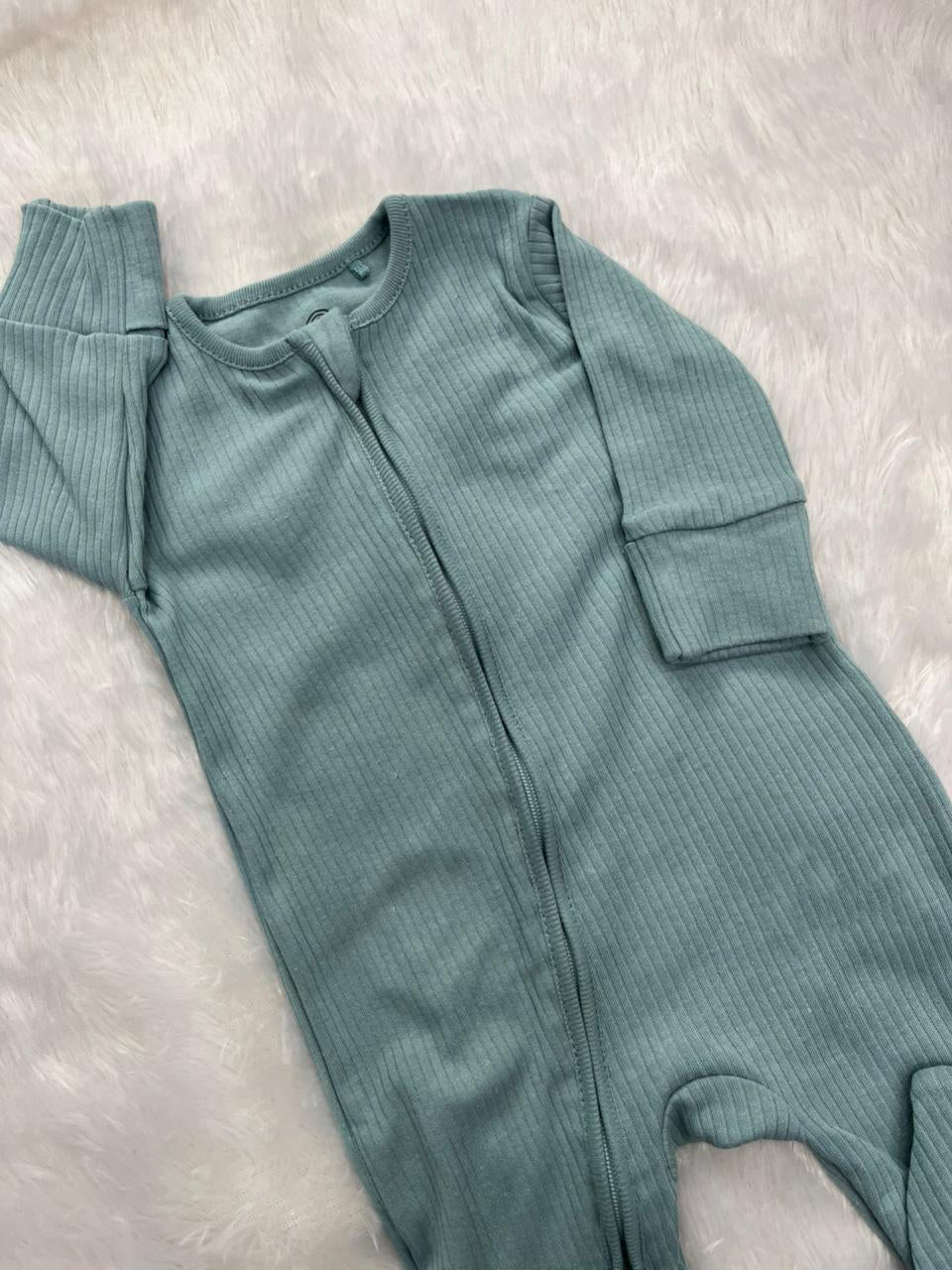 BABY RIBBED ROMPER