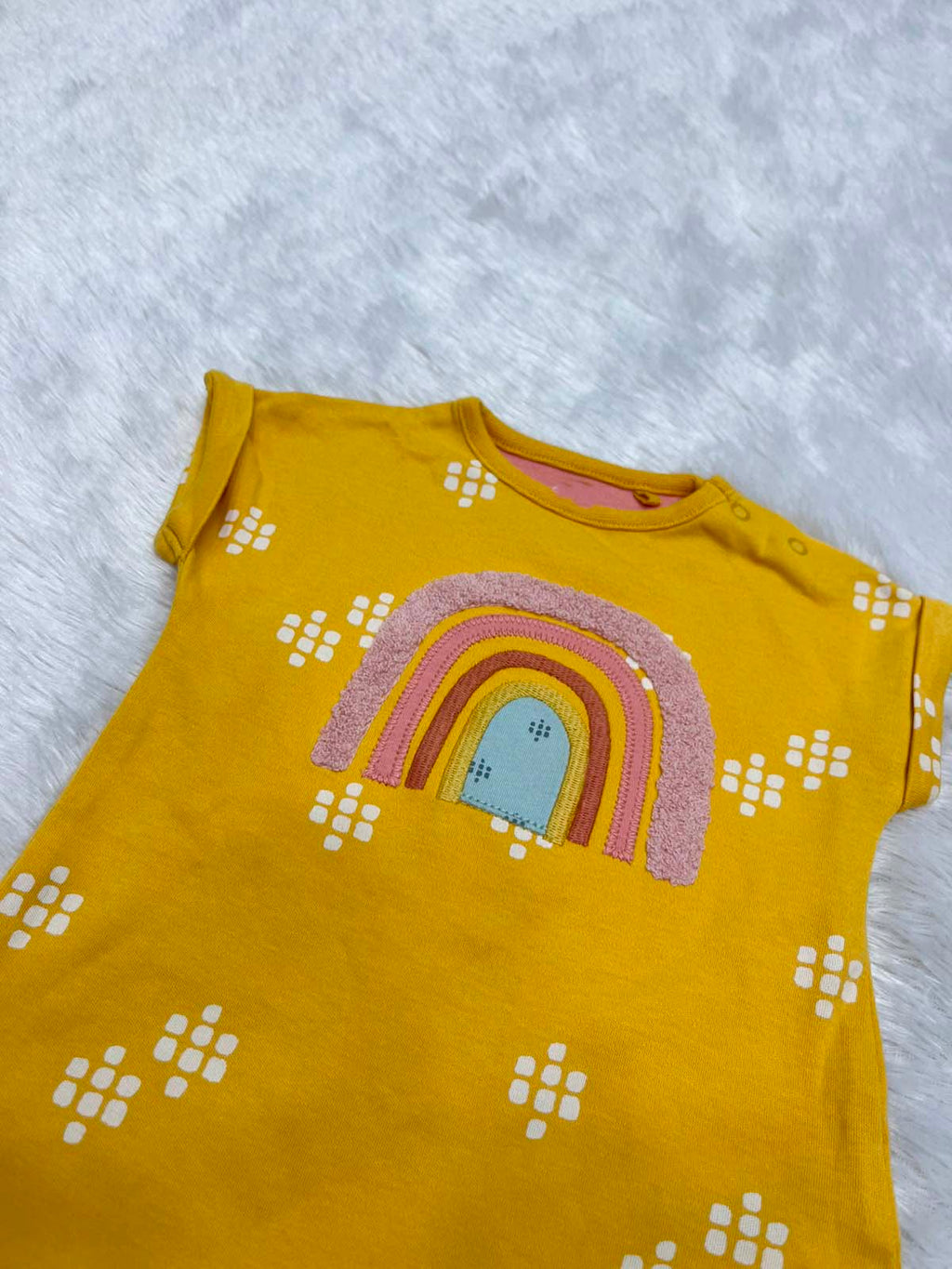 CUTE RAINBOW DUNGAREE