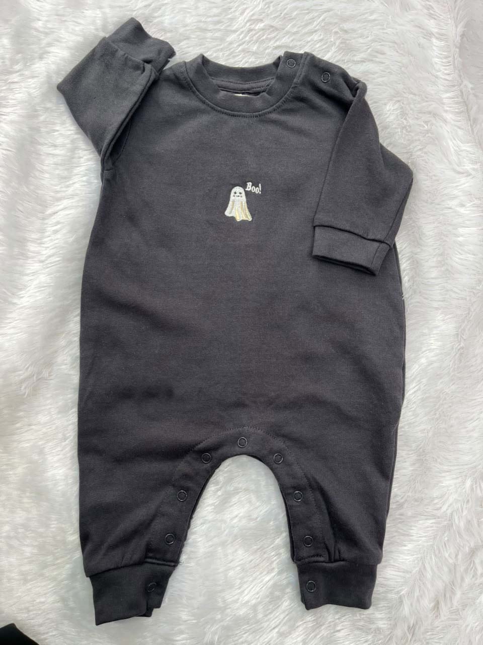 BLACK LOOPNET ROMPER