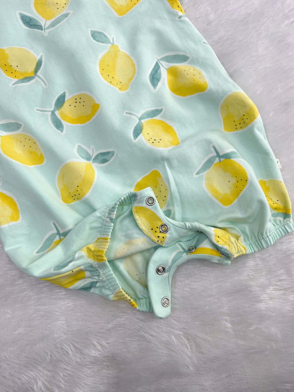 TANGY LEMON-HALF JUMPSUIT