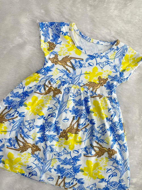 BLUE AND YELLOW FROCK