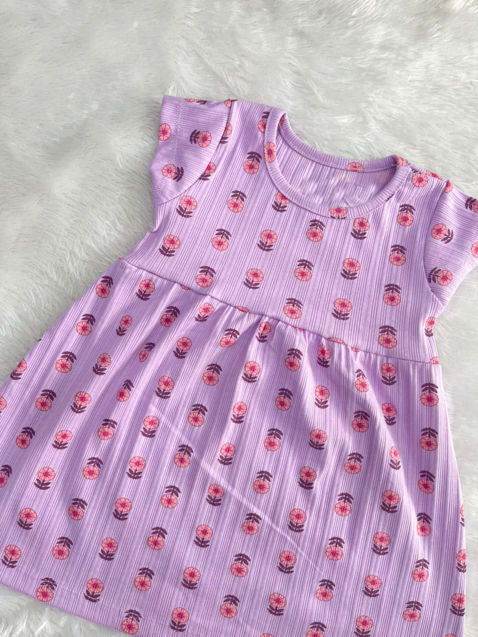 LAVENDER RIBBED FROCK