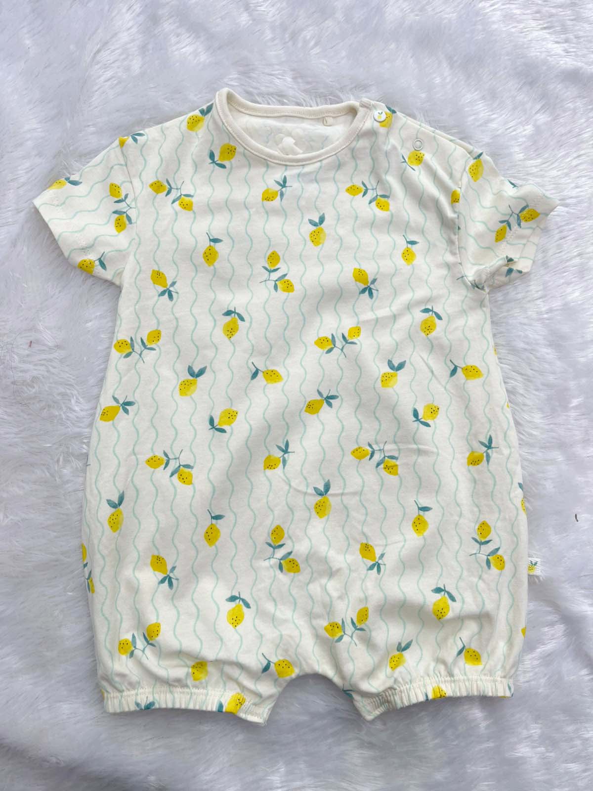 TANGY LEMON HALF JUMPSUIT