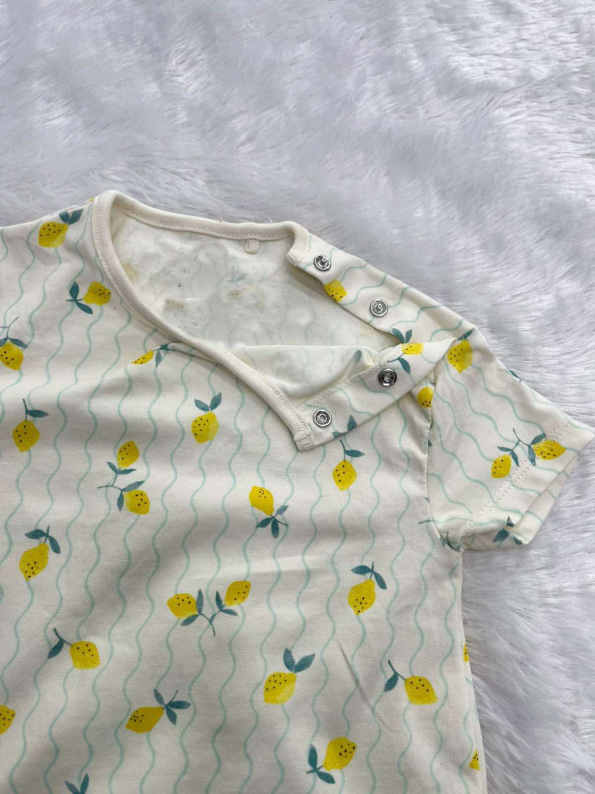 TANGY LEMON HALF JUMPSUIT