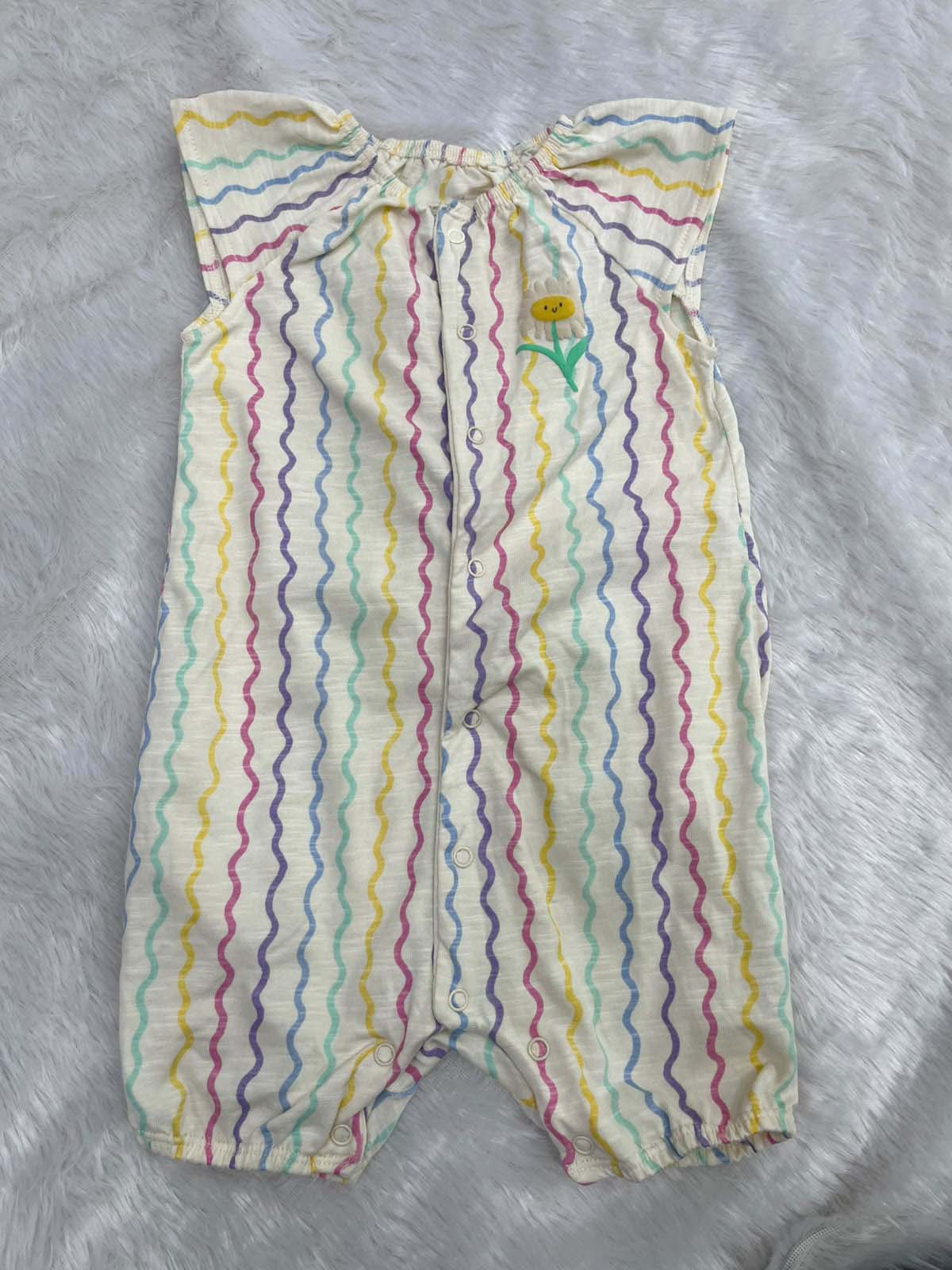 RAINBOW COLOURS HALF JUMPSUIT