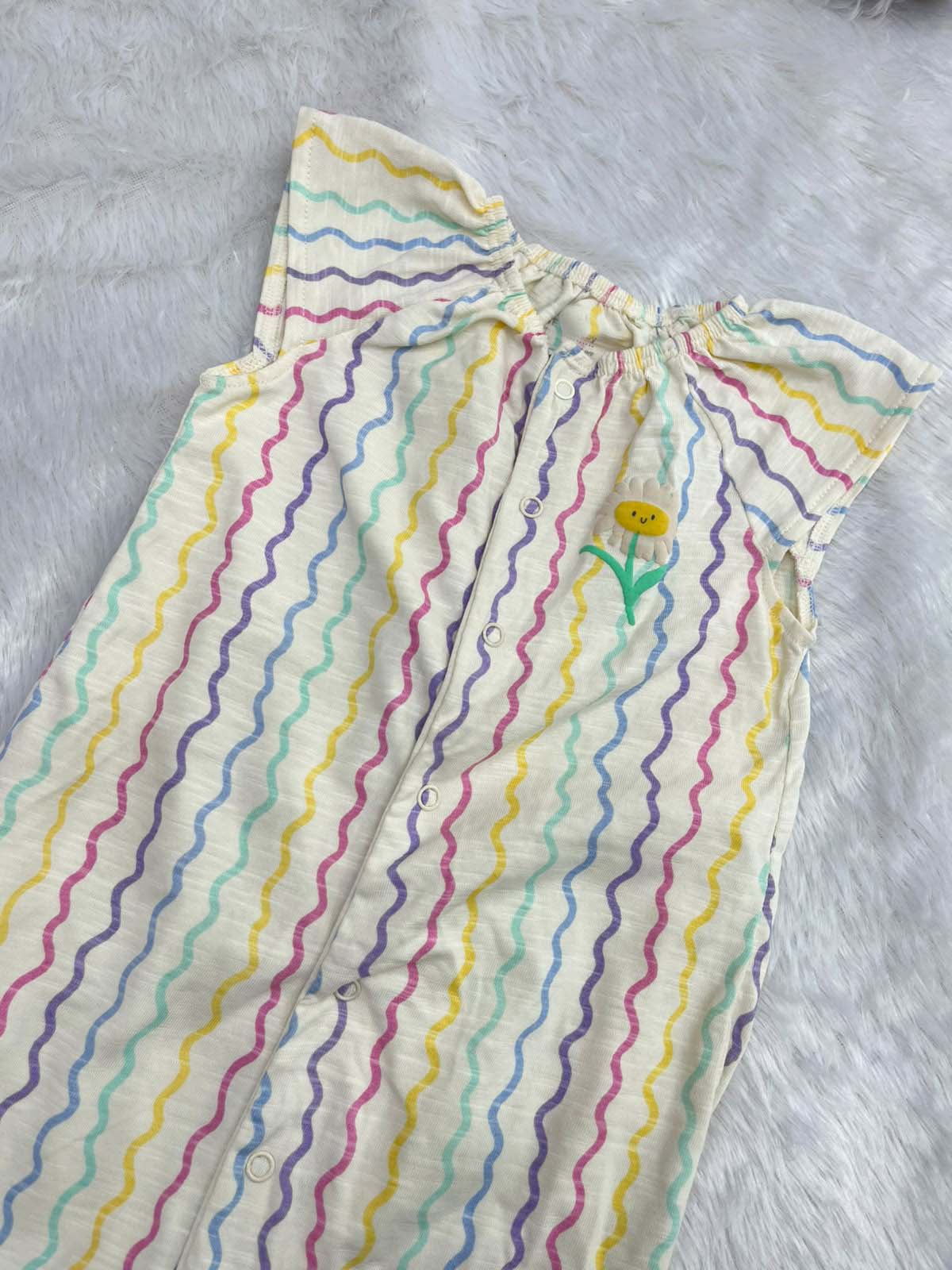 RAINBOW COLOURS HALF JUMPSUIT