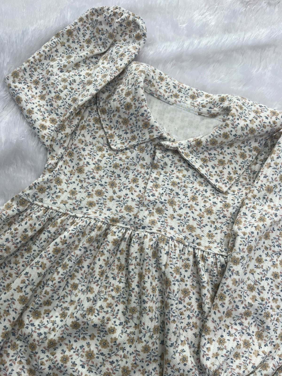 Floral collar frock