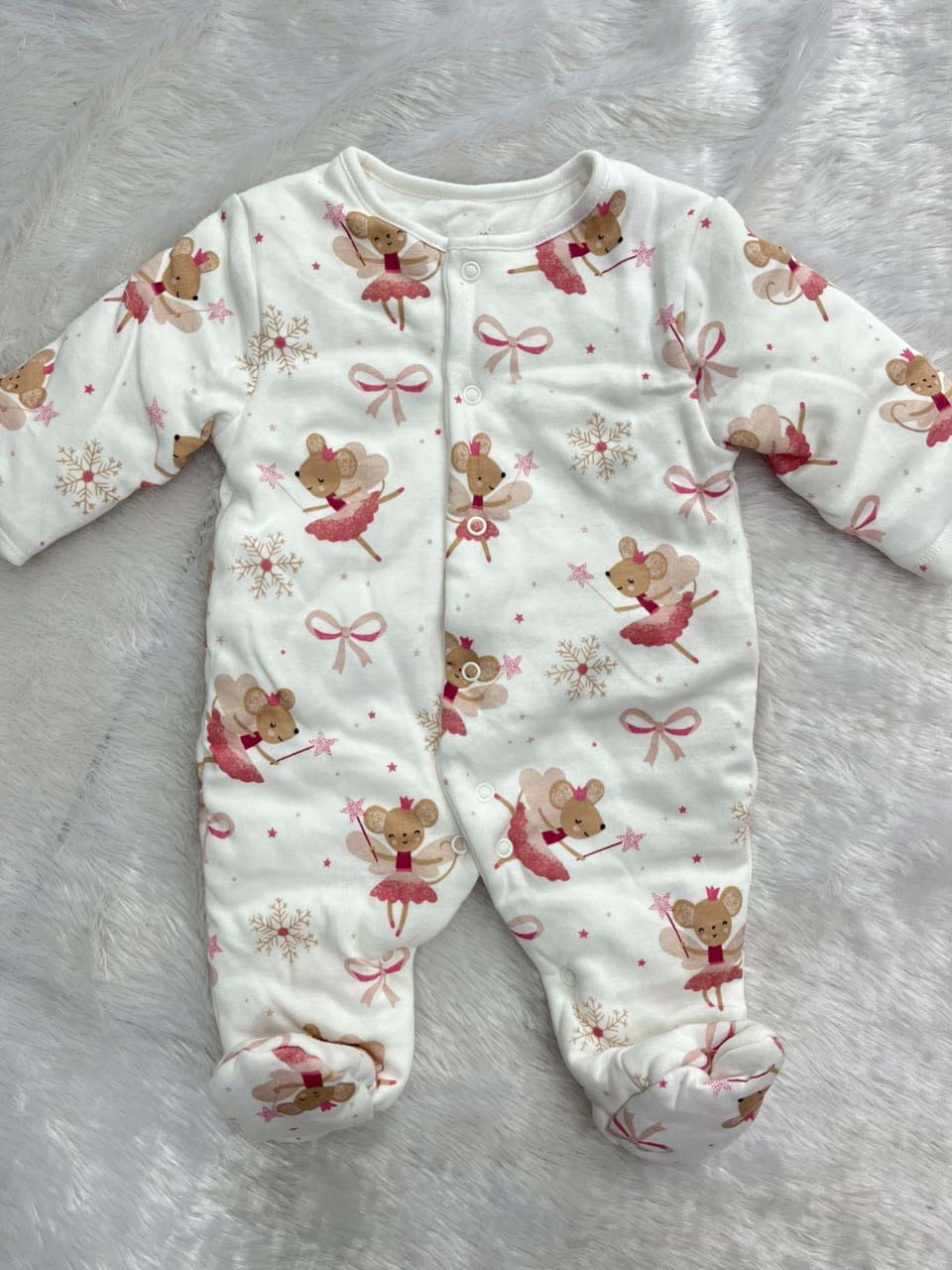 SWEET FAIRY-QUILTED ROMPER