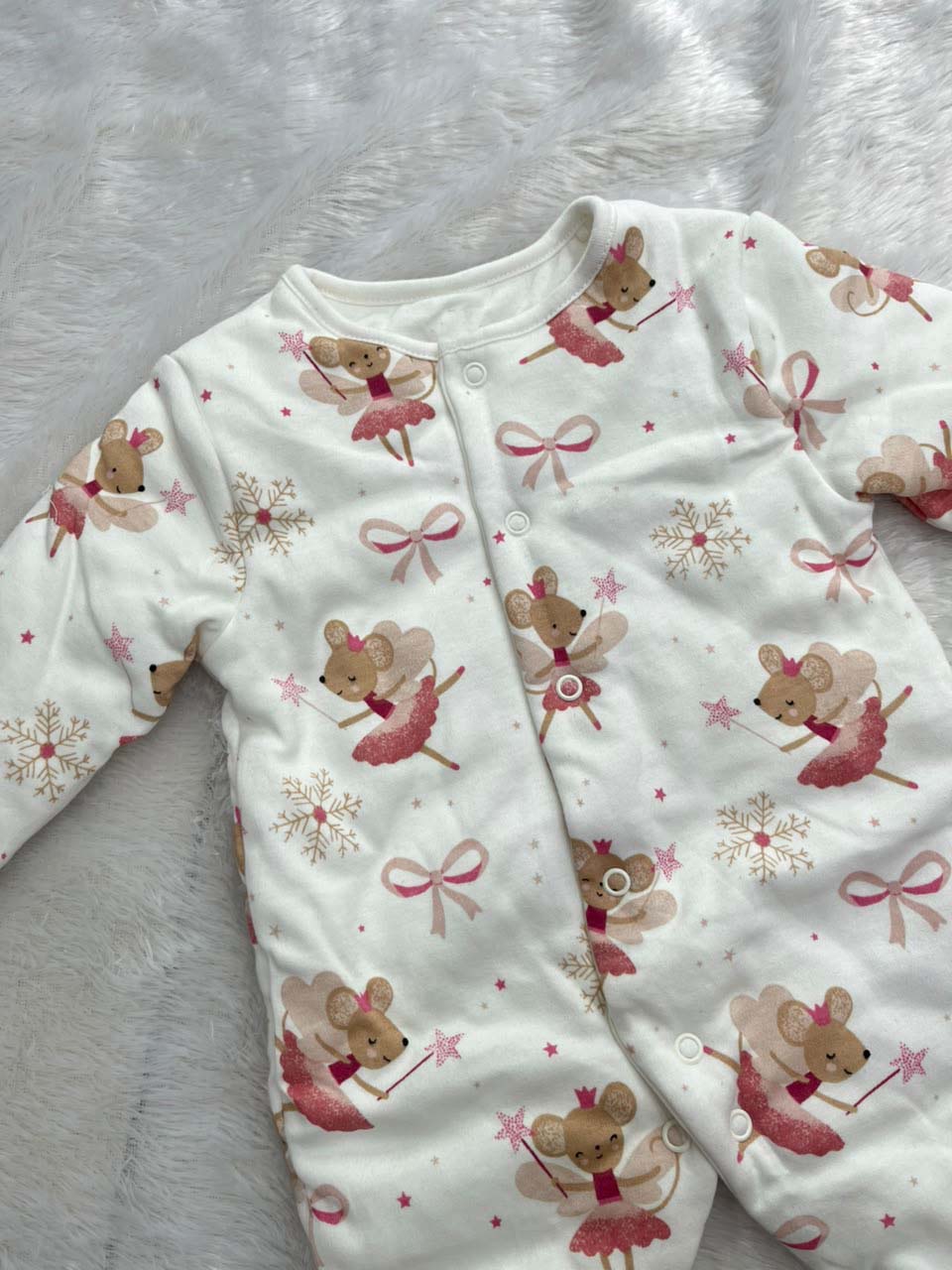 SWEET FAIRY-QUILTED ROMPER