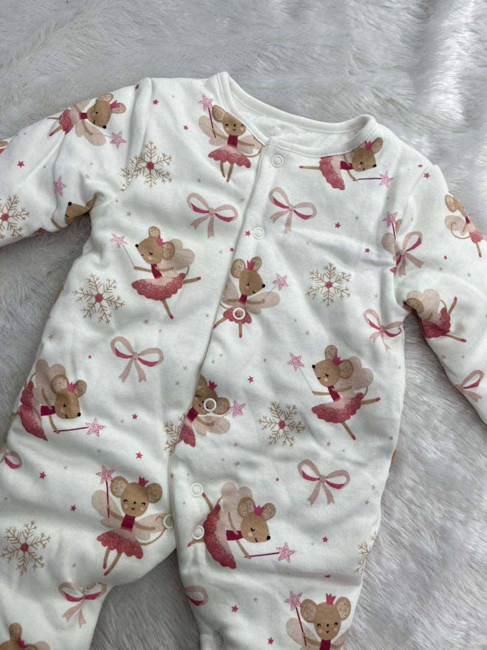 SWEET FAIRY-QUILTED ROMPER