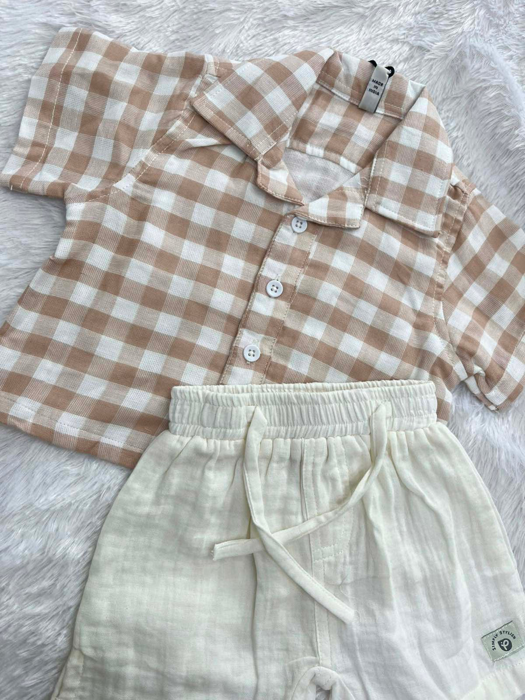 CHIKKU CHECKS CO ORD SET-1708