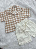 CHIKKU CHECKS CO ORD SET-1708