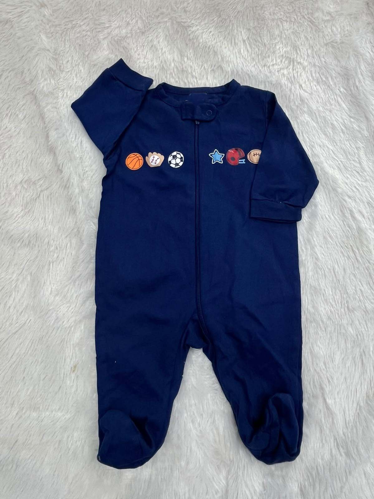 NAVY BLUE ZIPPER ROMPER