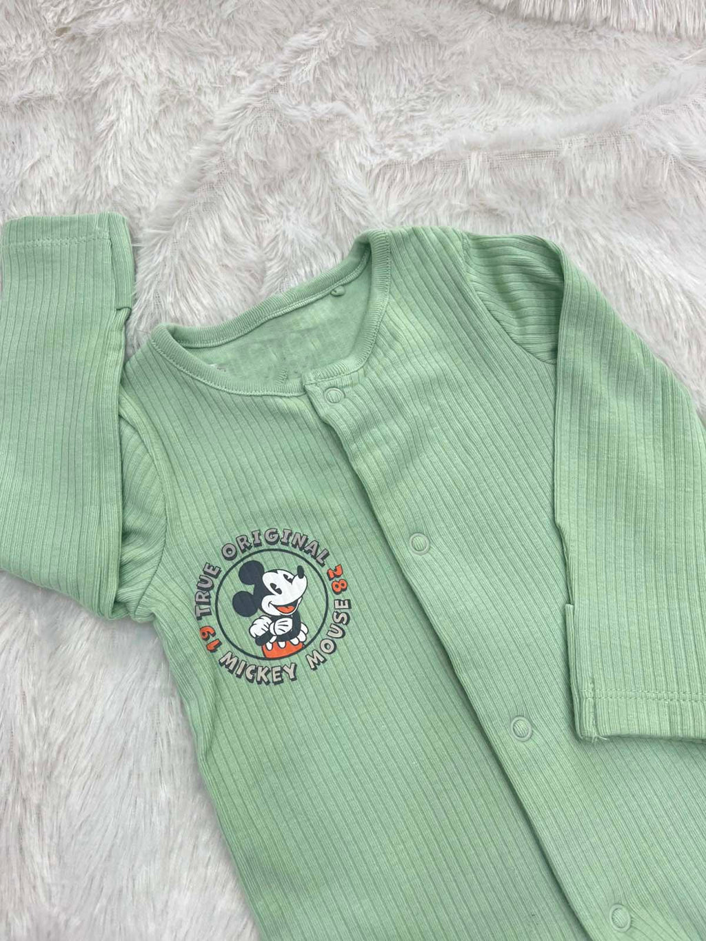 PASTEL GREEN MICKEY ROMPER