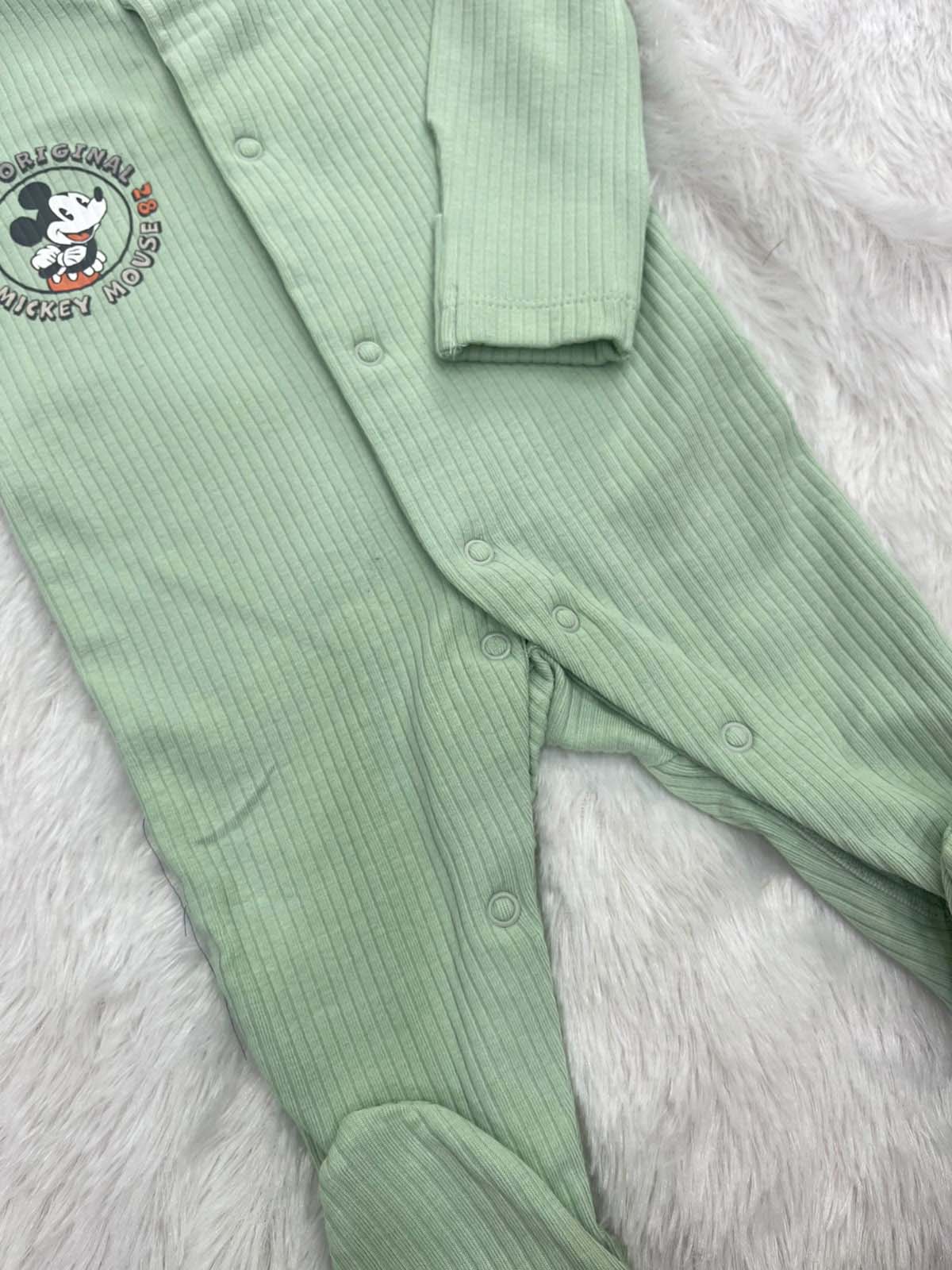PASTEL GREEN MICKEY ROMPER