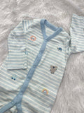 BLUE STRIPED ROMPER