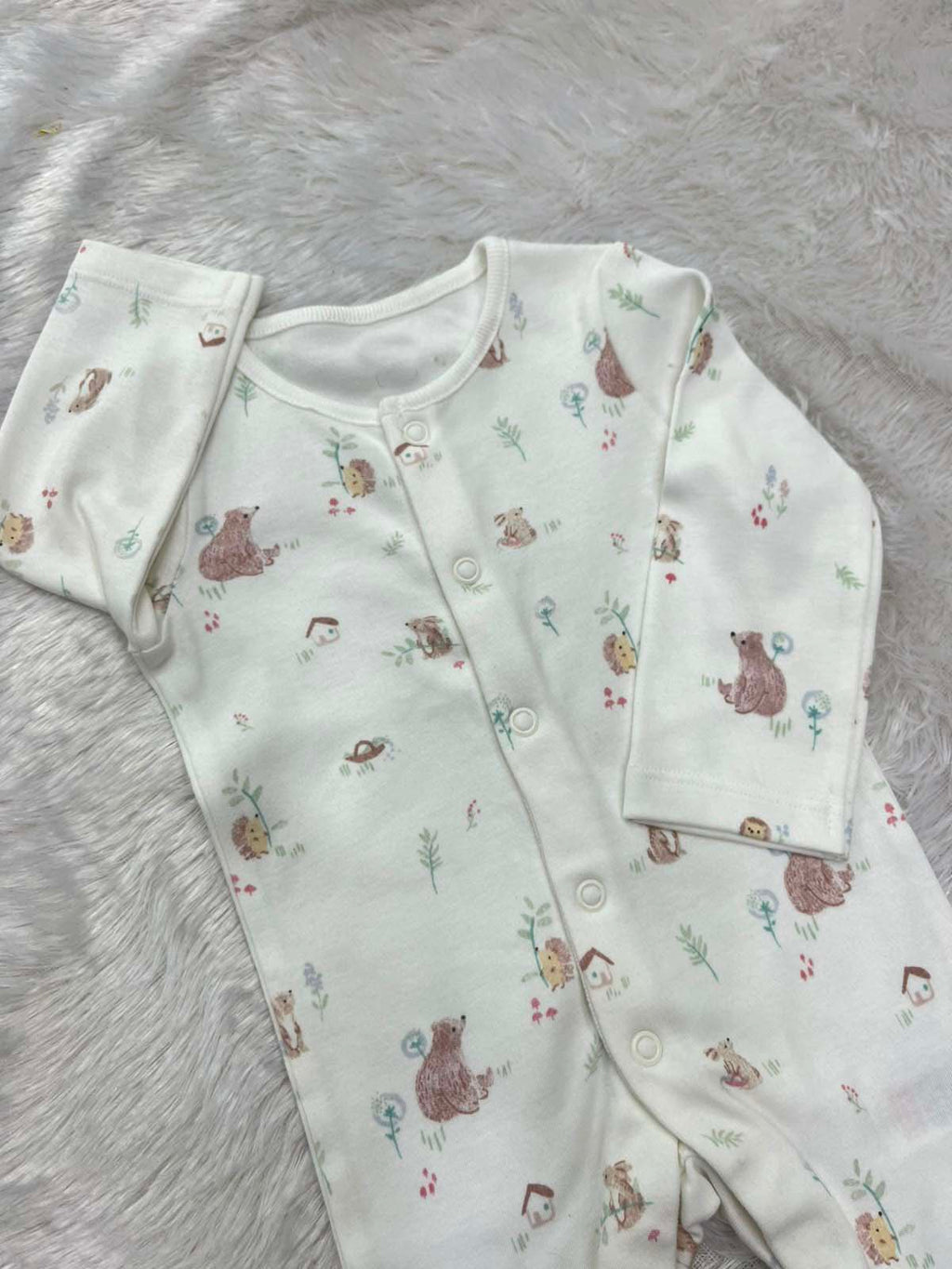 white printed romper